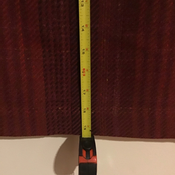 Vintage Eddie Bauer Burgundy Christmas Wool Blend Skirt Size SP - Picture 4 of 6